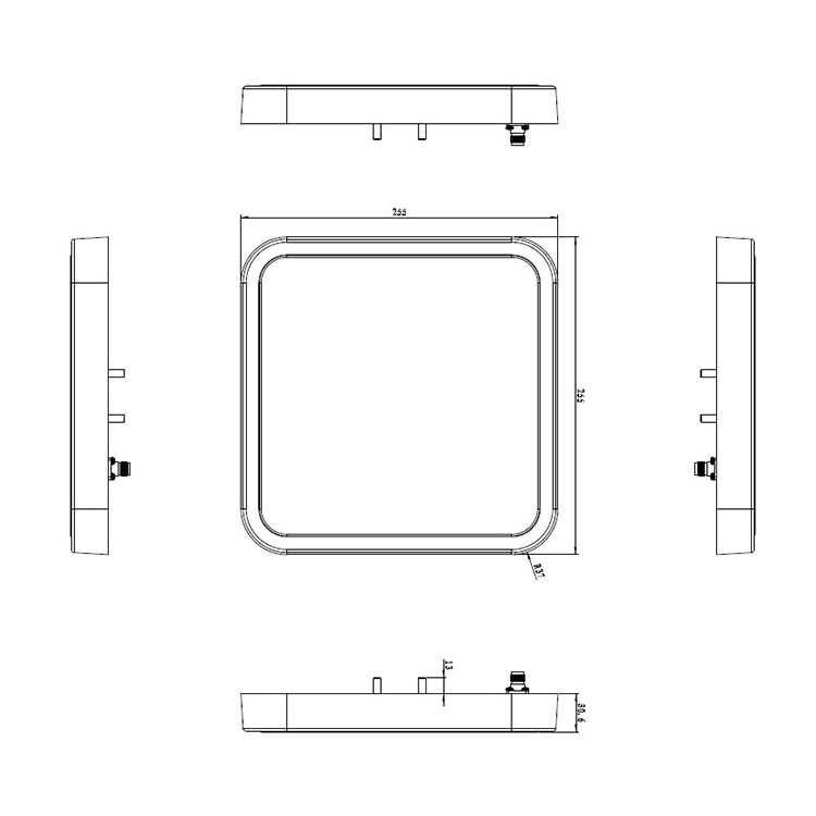 9dBi Circularly Polarized RFID Antenna